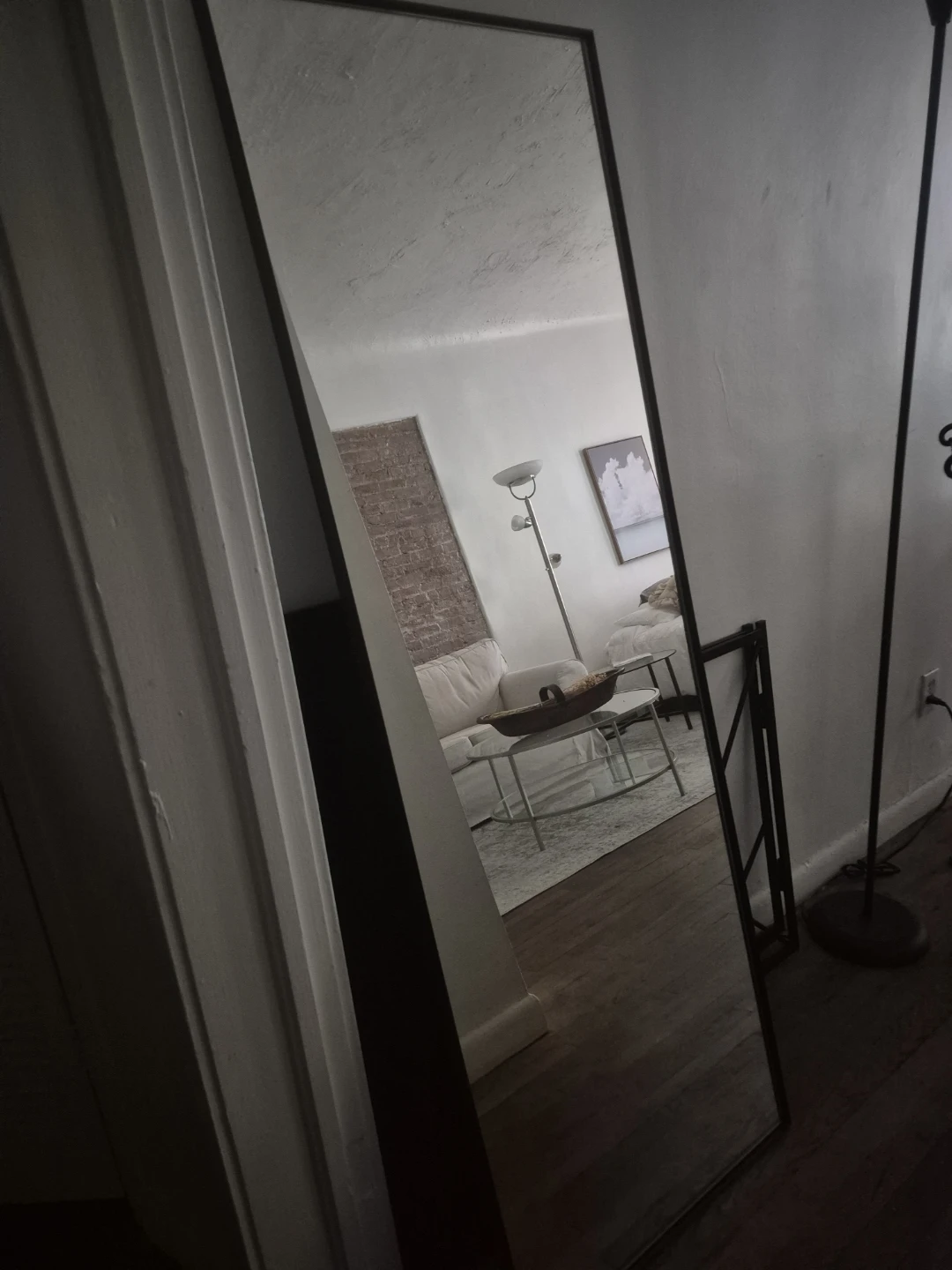 Full Length Standing Mirror - Black Frame