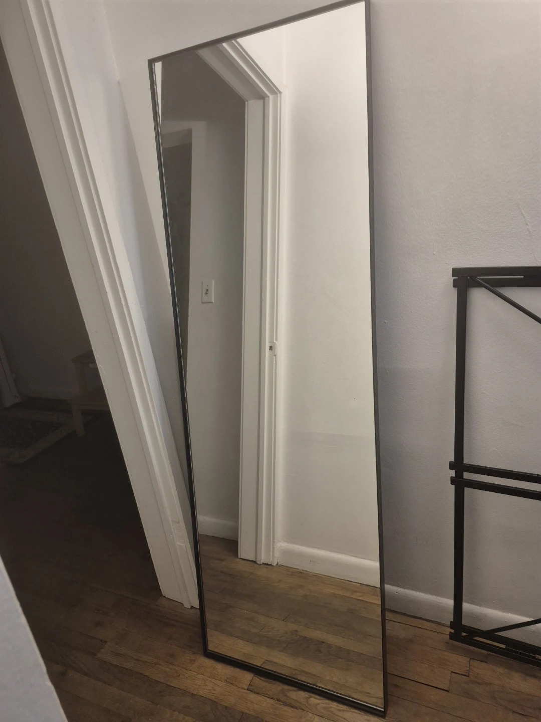 Full Length Standing Mirror - Black Frame - photo 2
