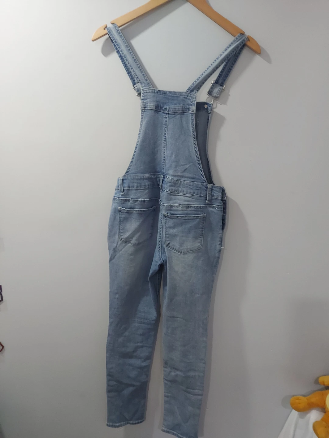 Distressed Denim Overalls - photo 2