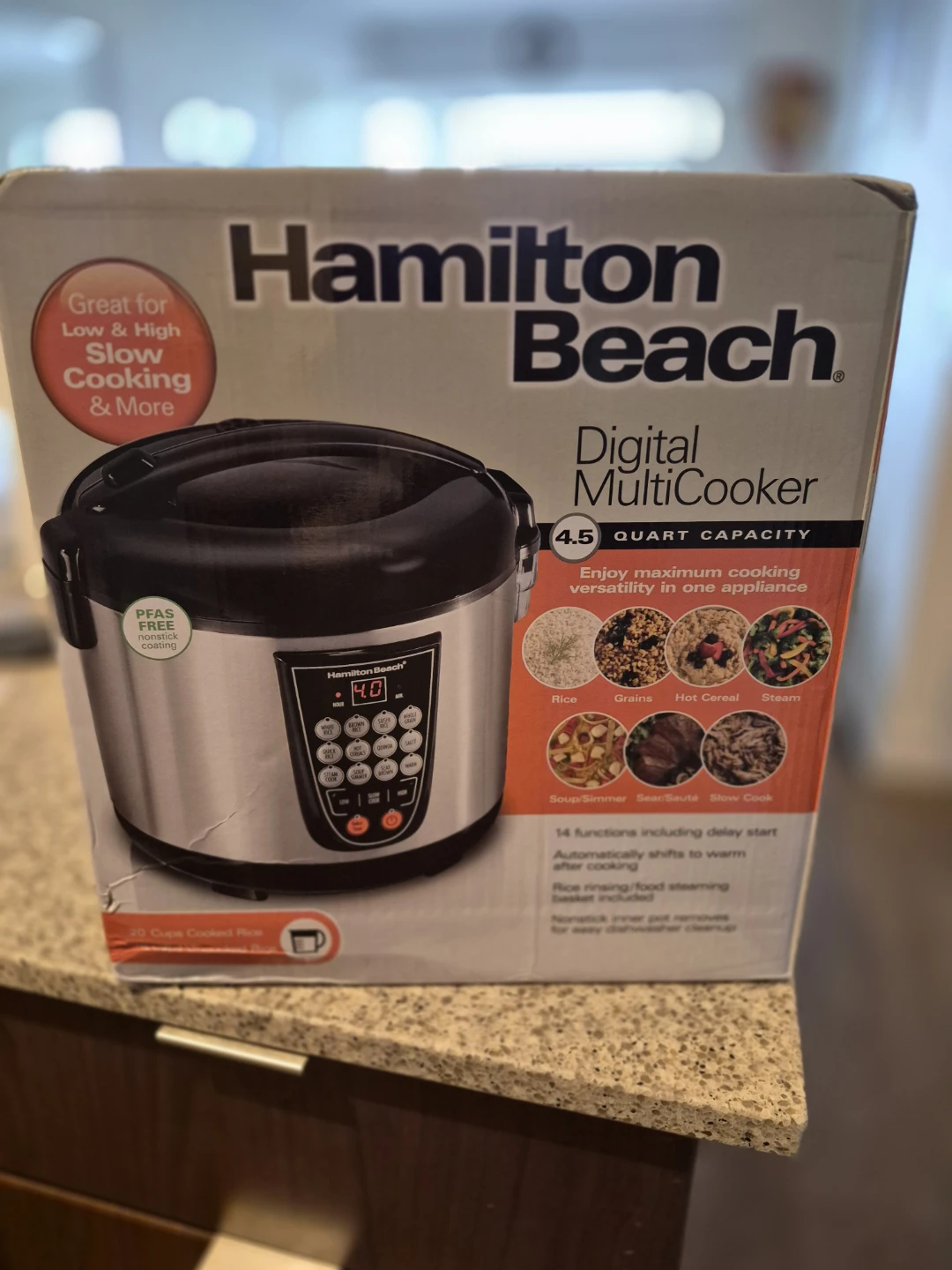 Brand new Hamilton Beach Digital MultiCooker 4.5 Quart