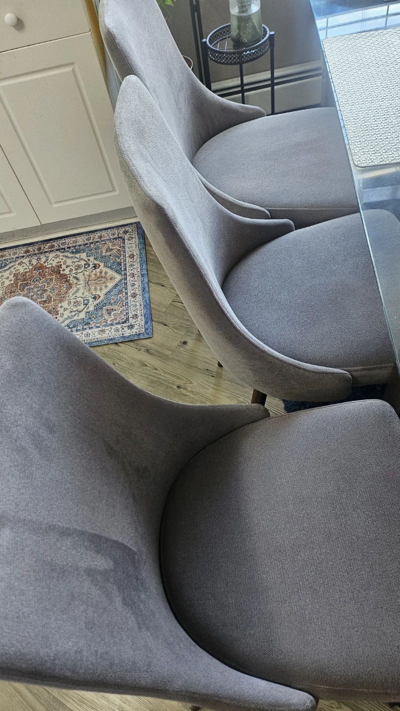 Glass Top Dining Table with Metal Legs