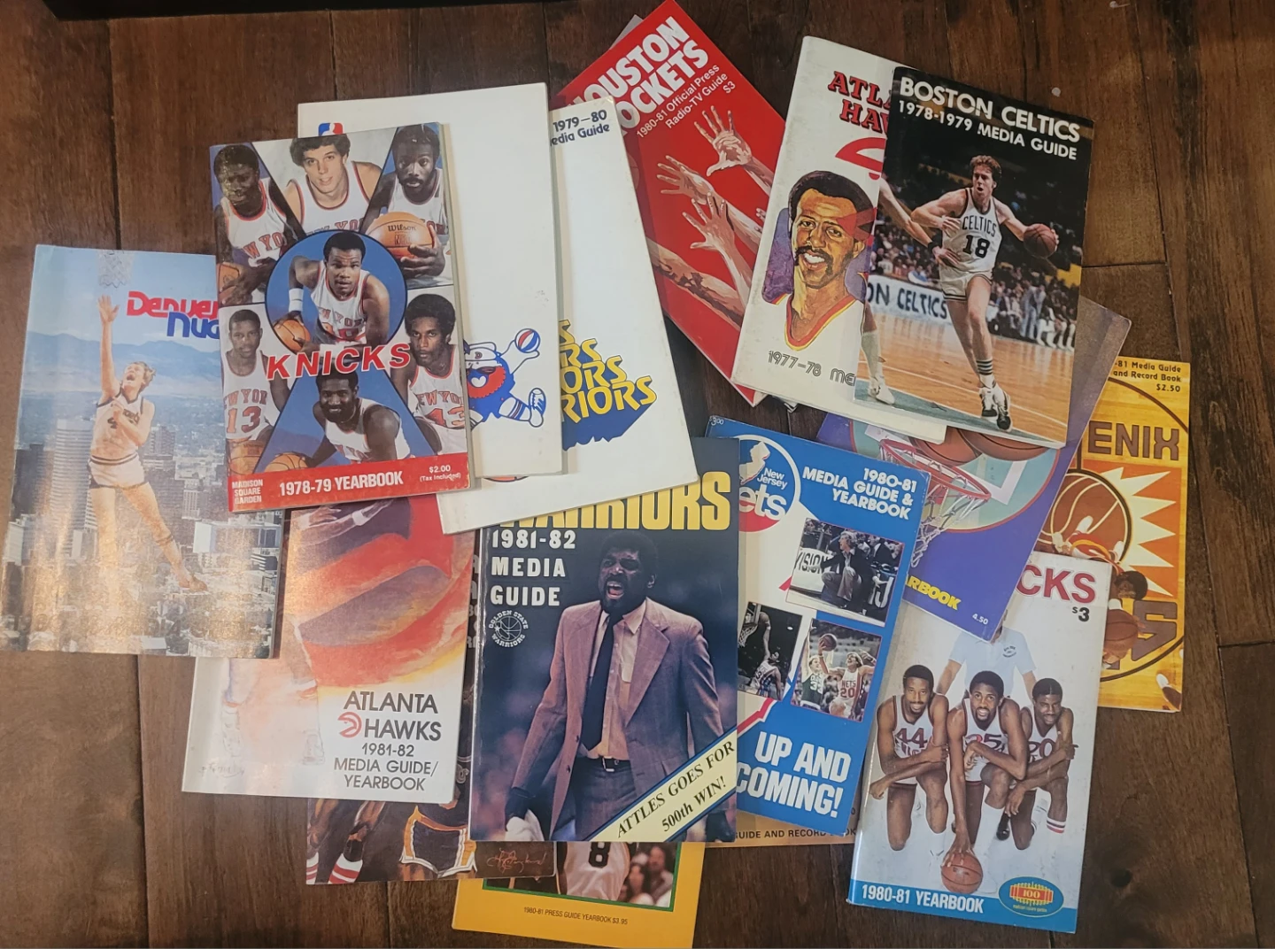 Collection of NBA Team Media Guides and Yearbooks