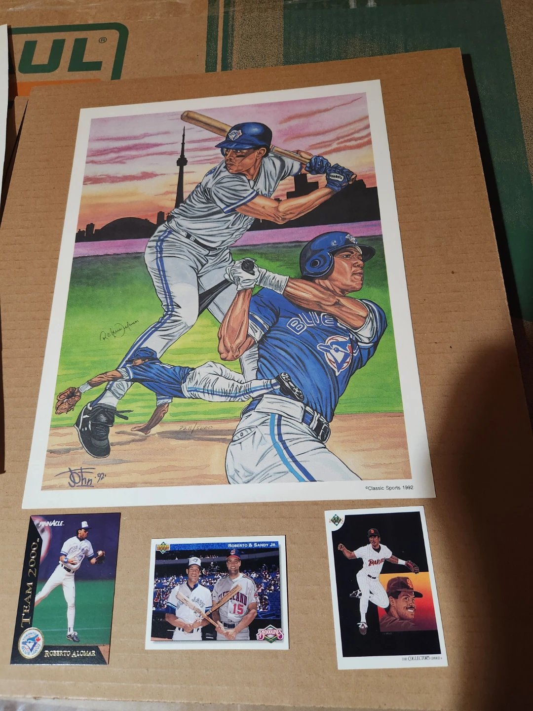 Roberto Alomar Toronto Blue Jays Art Print & Trading Cards