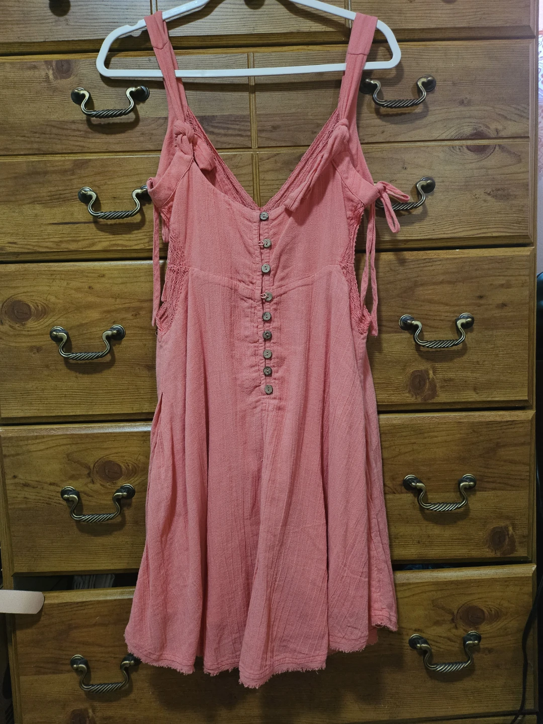 Breezy Coral Cutout Mini Dress - photo 3