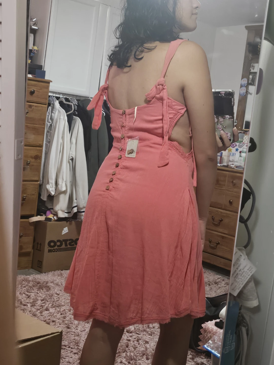 Breezy Coral Cutout Mini Dress - photo 5