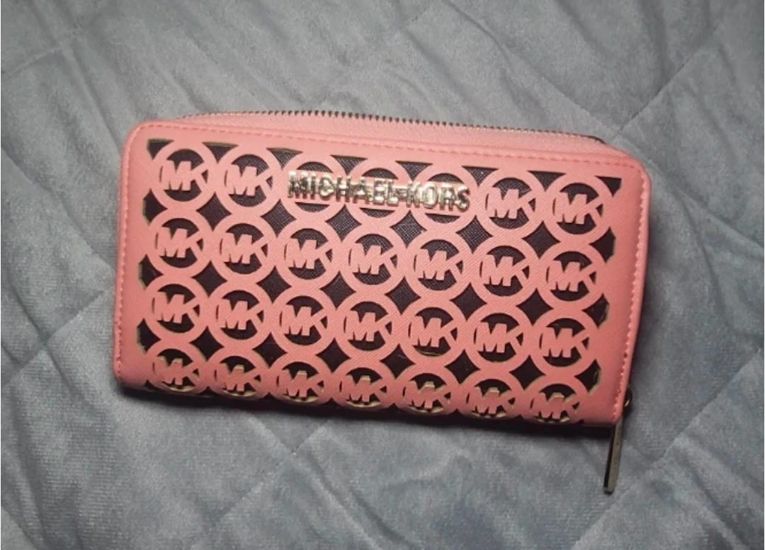 Michael Kors Pink Zipper Wallet