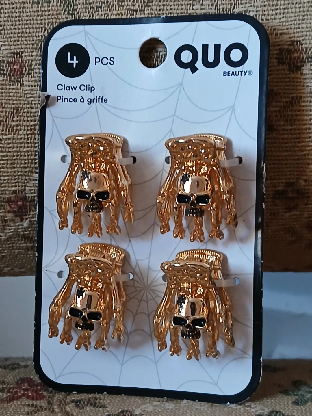 QUO Beauty 4 Pack Skull Claw Clips