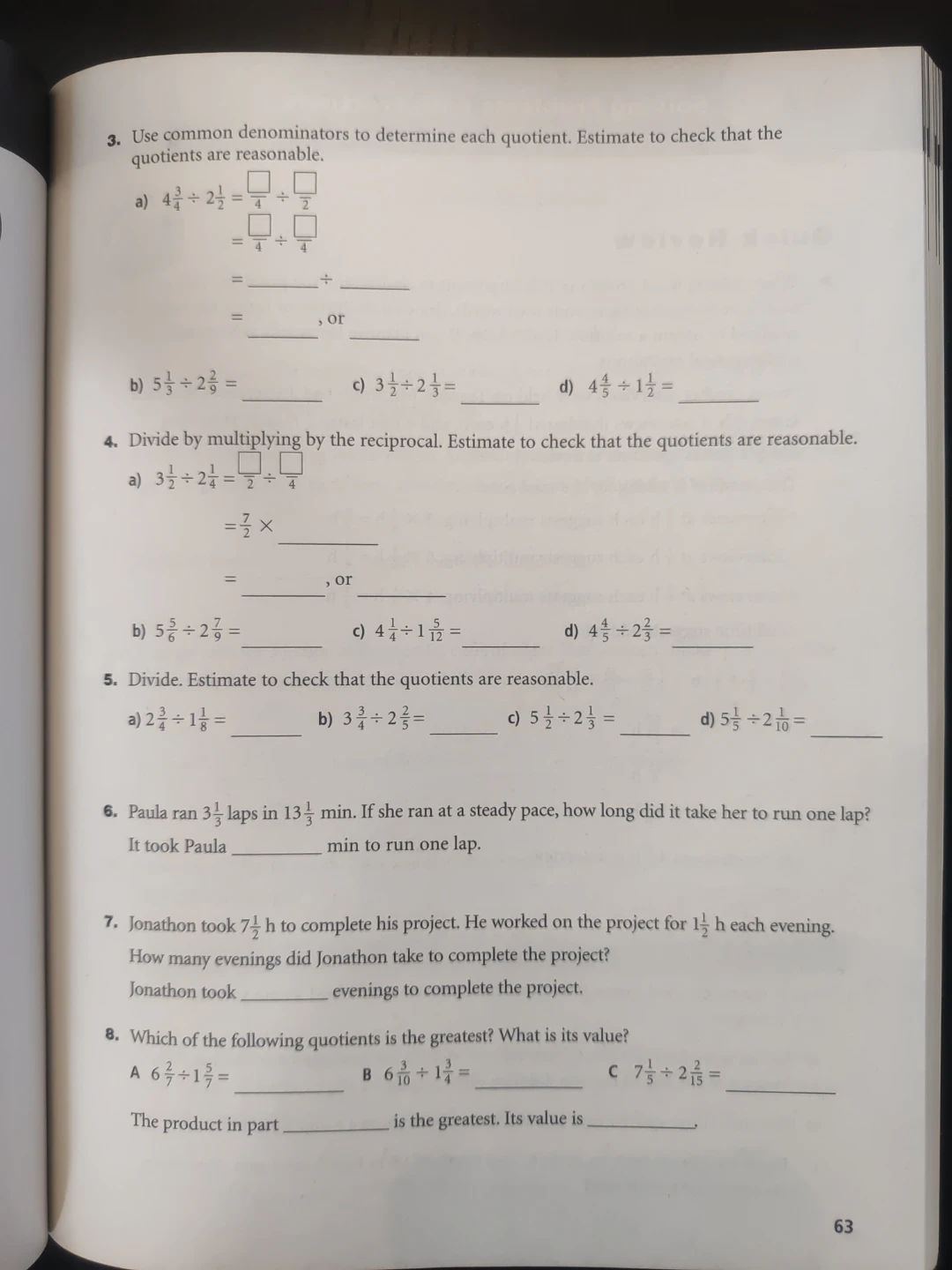 Math Makes Sense 8 Practice and Homework Book - photo 2
