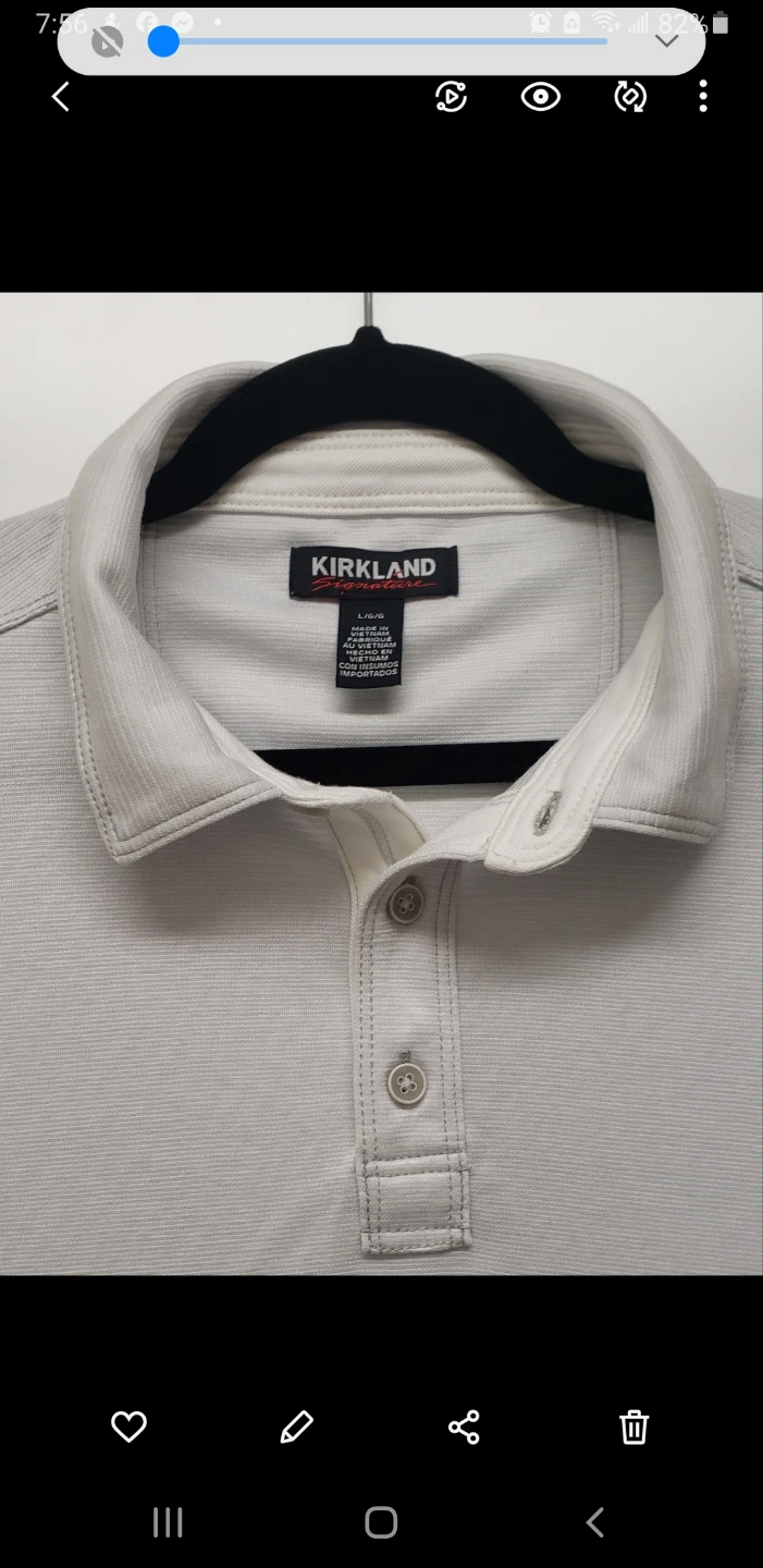 Brand new Kirkland Signature Polo Shirt - Light Grey - photo 3