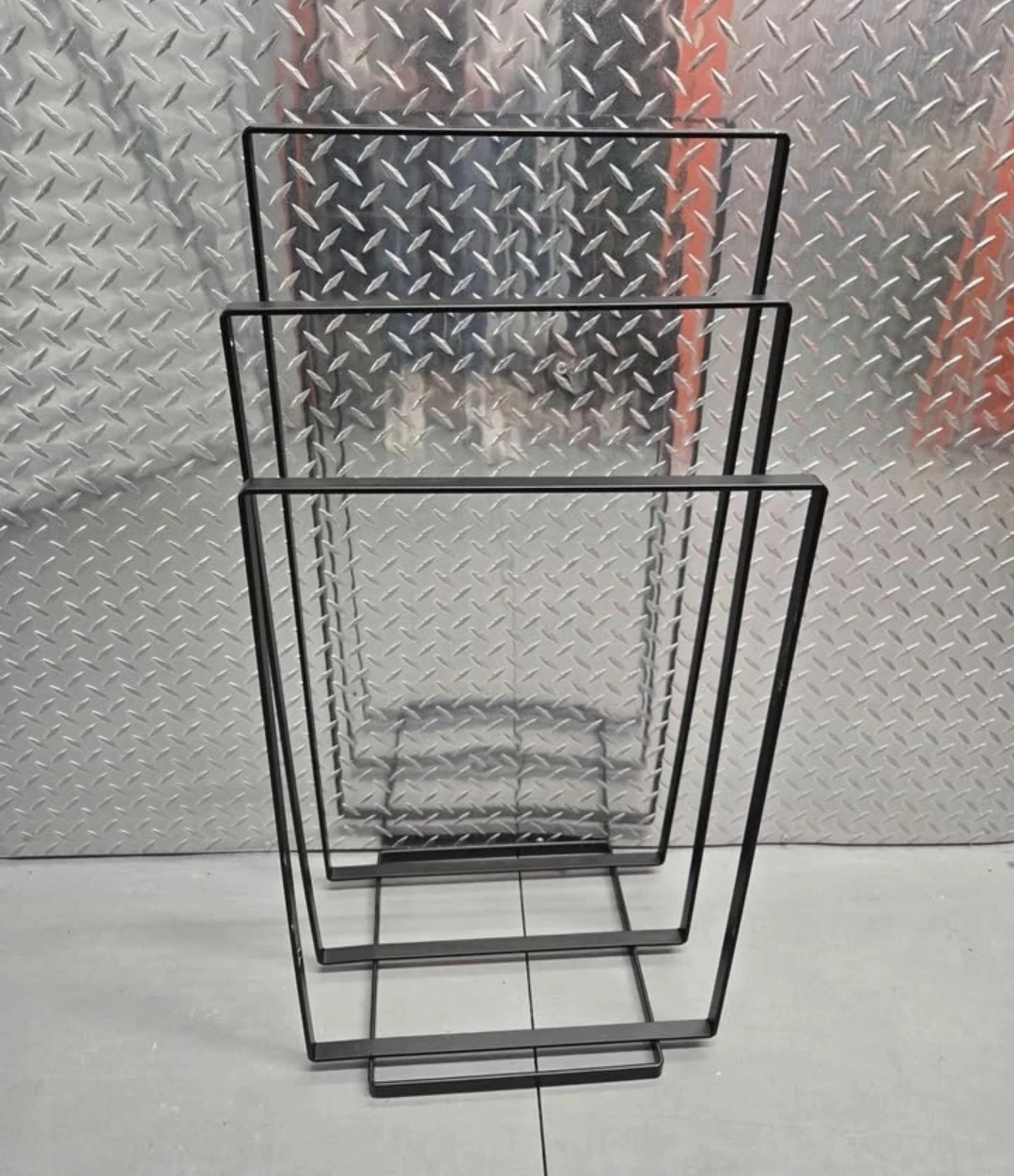 Modern Black Metal 3-Tier Towel Rack Blanket Stand - photo 5