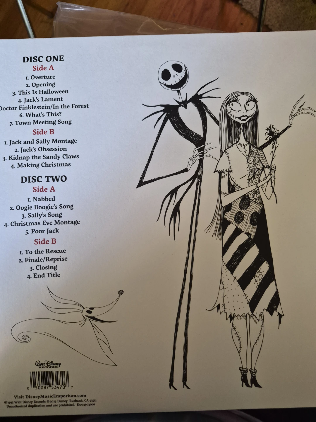 Disney Tim Burton's The Nightmare Before Christmas Soundtrack - photo 3