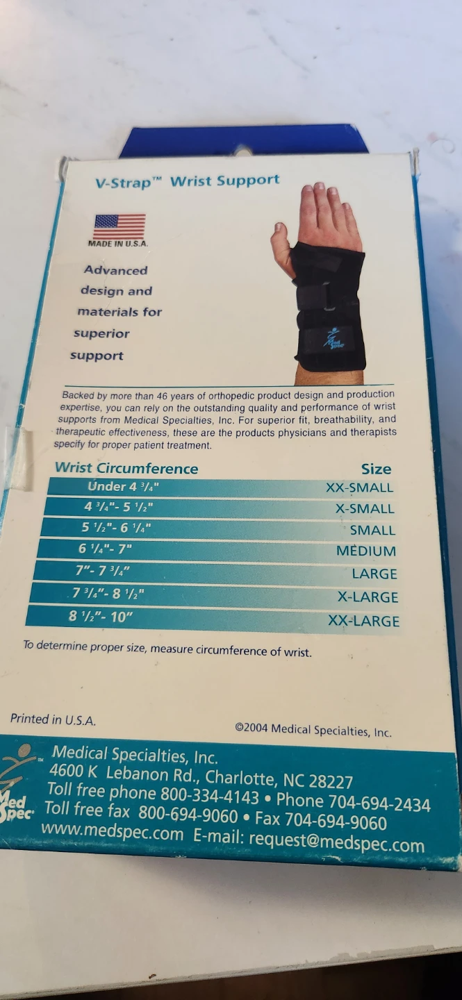 Med Spec V-Strap Wrist Support - photo 2