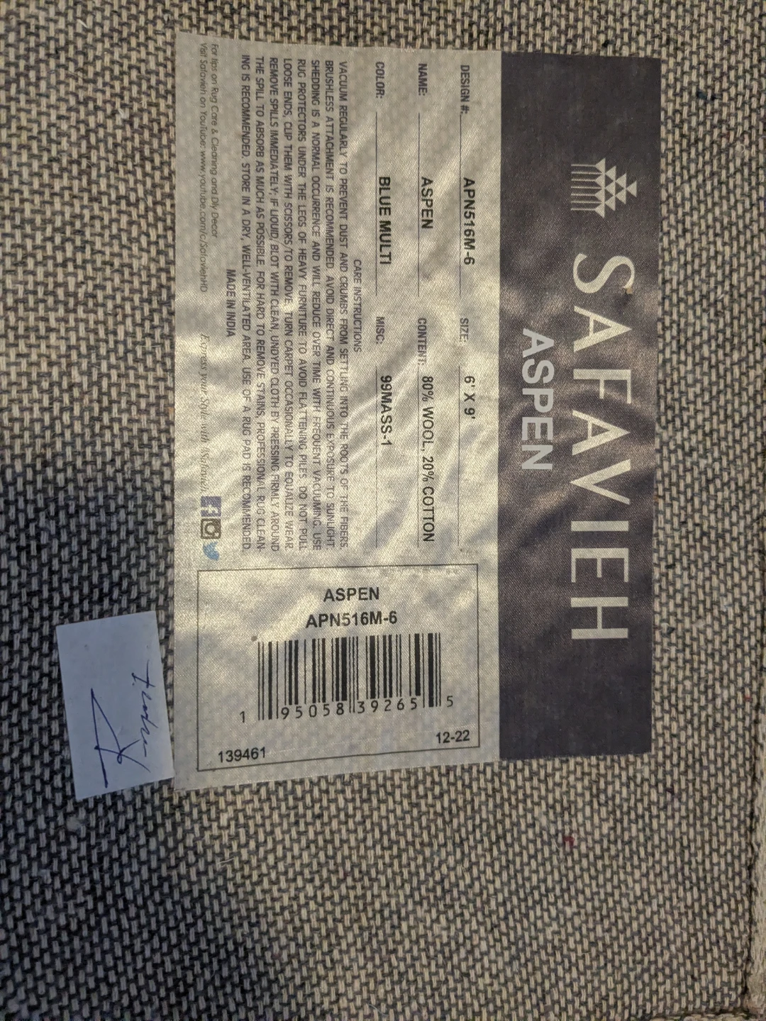 Safavieh Aspen Rug 6' x 9' - photo 3