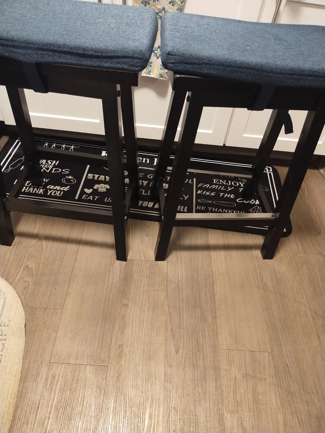 Set of 2 Blue Bar Stools - photo 2