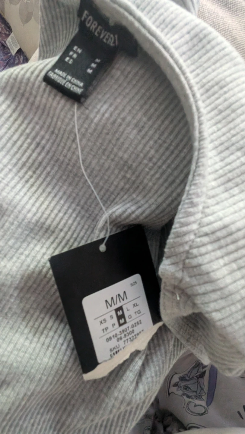 Forever 21 Grey Ribbed Cutout Bodysuit - photo 5