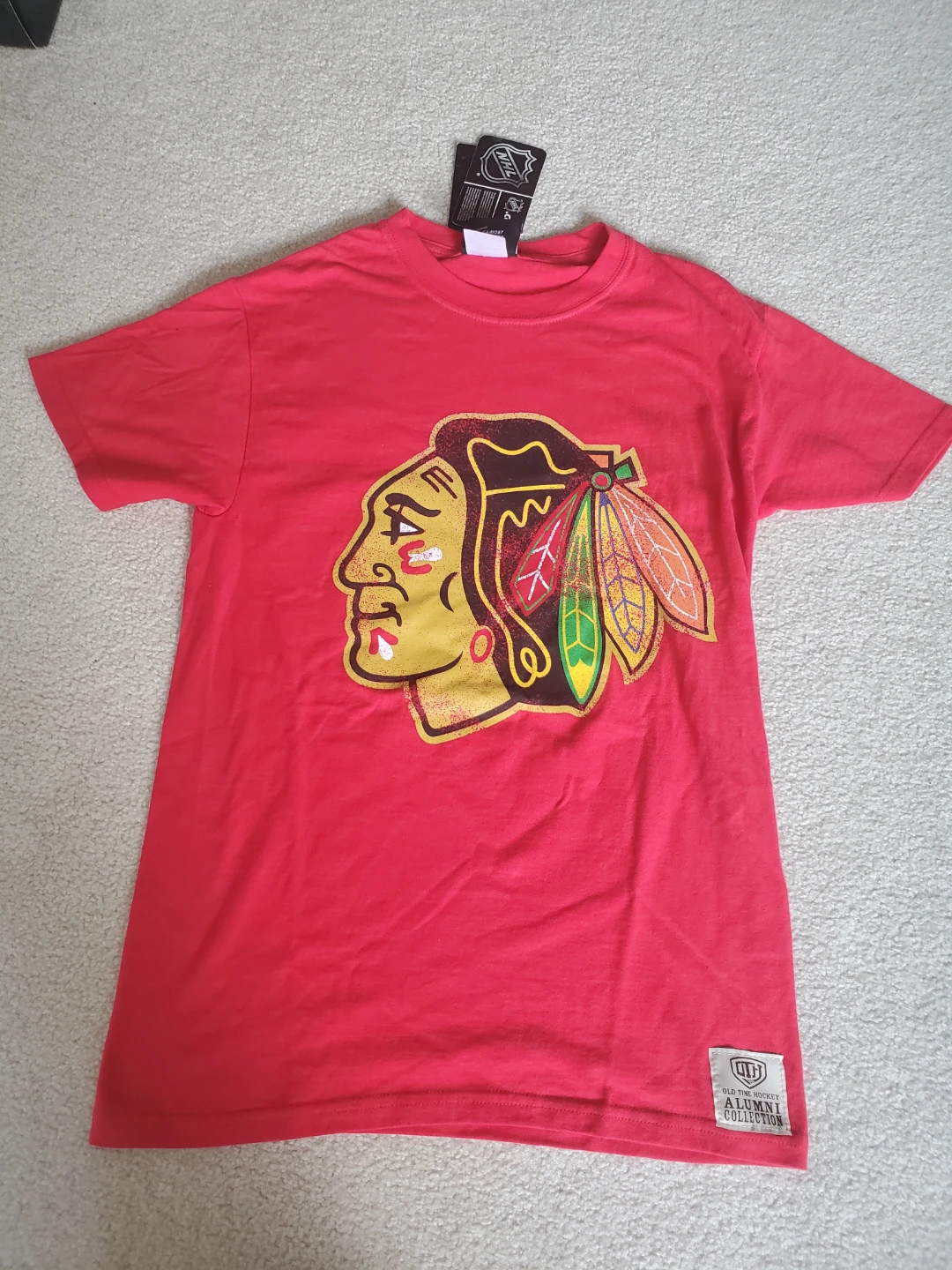 Old Time Hockey Tony Esposito Blackhawks T-Shirt Size S