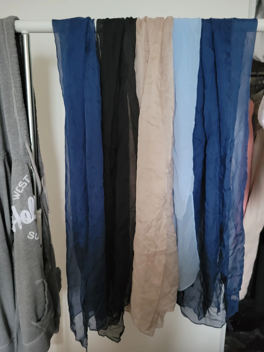 $2 each Sheer Scarves - Assorted Colours