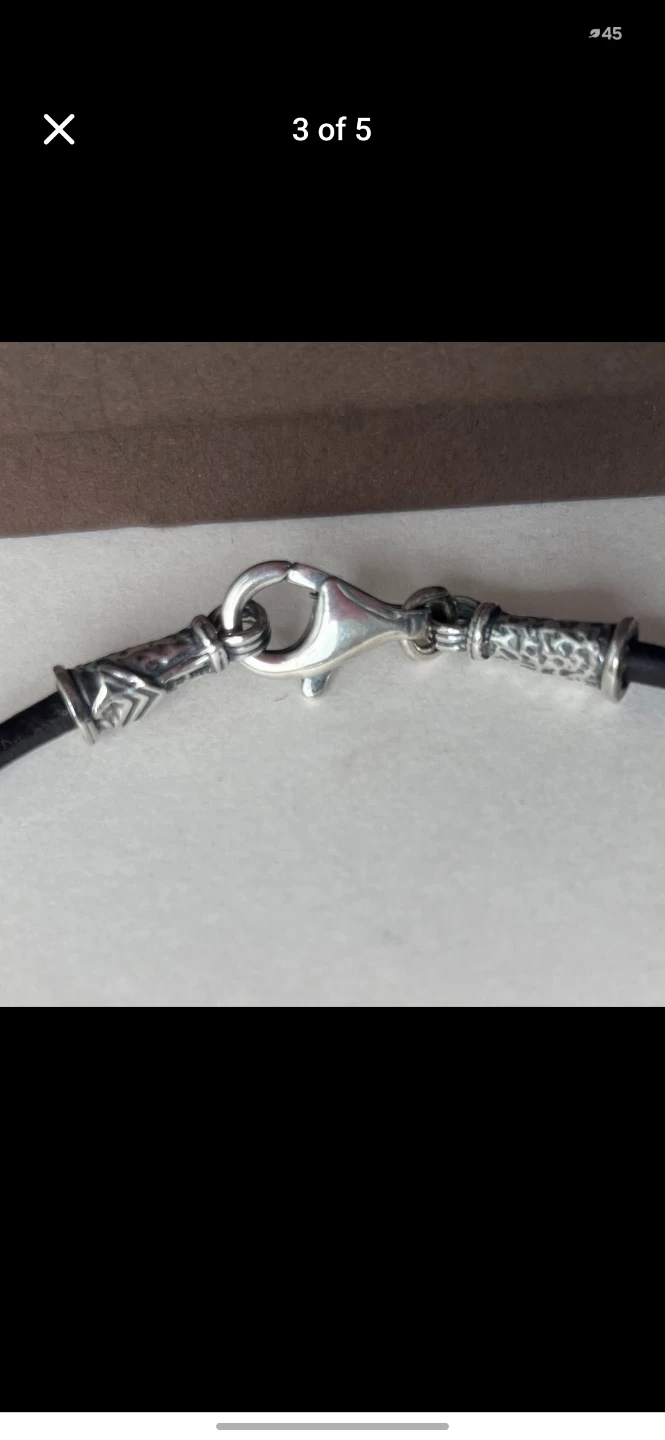 Silpada Sterling Silver Leather Bracelet - photo 3