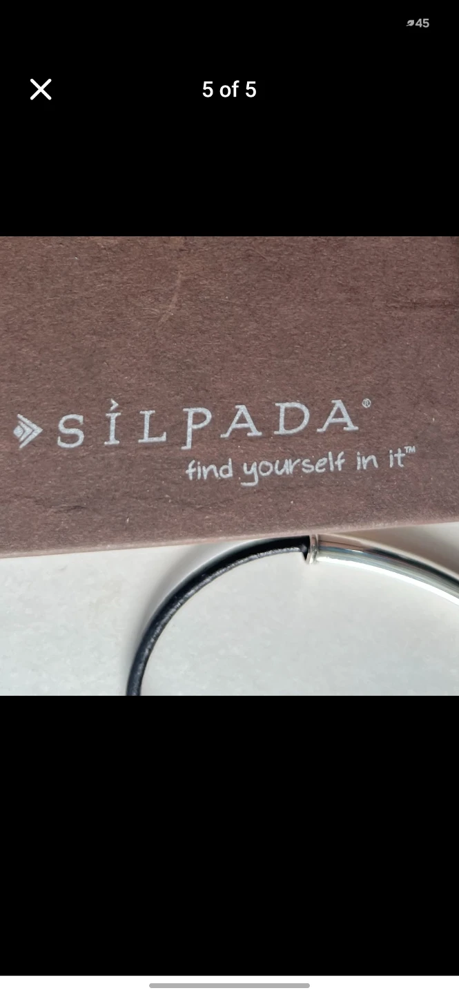 Silpada Sterling Silver Leather Bracelet - photo 5