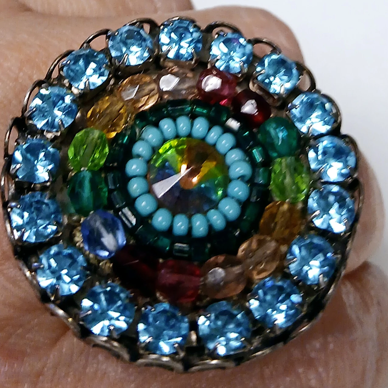 Ornaments Rhinestone very large Ring