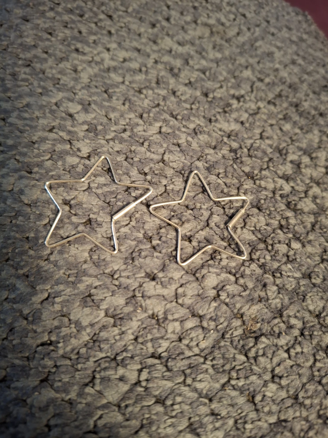 Star Shaped Sterling Silver Earrings - photo 3