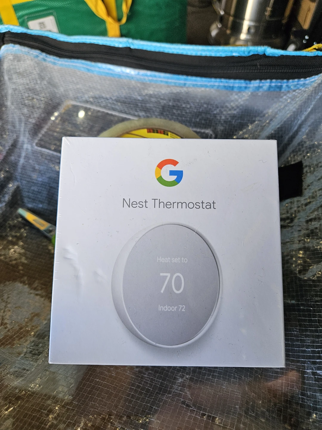 Google Nest Thermostat Snow