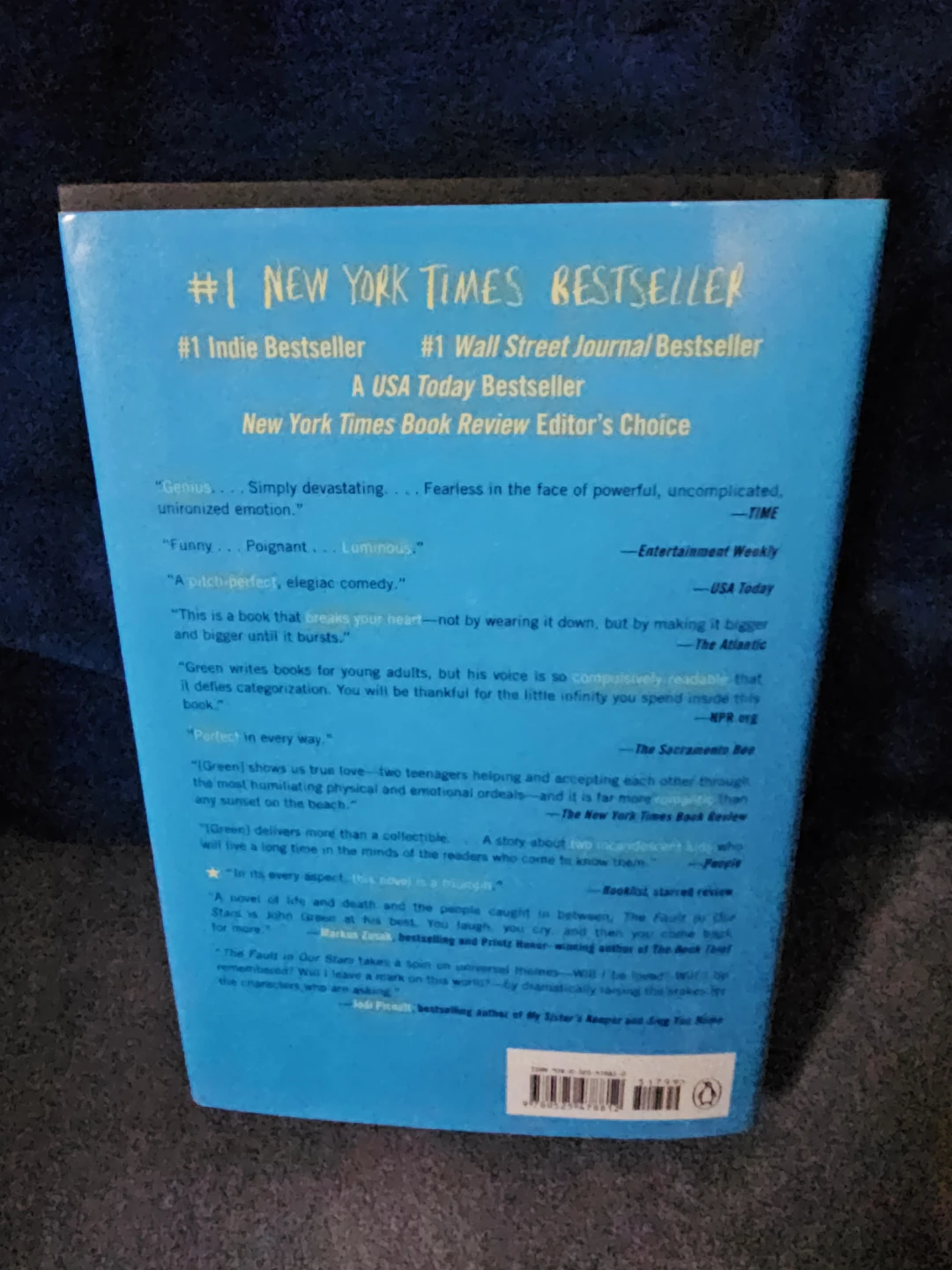 The Fault in Our Stars by John Green Hardcover Book - photo 2