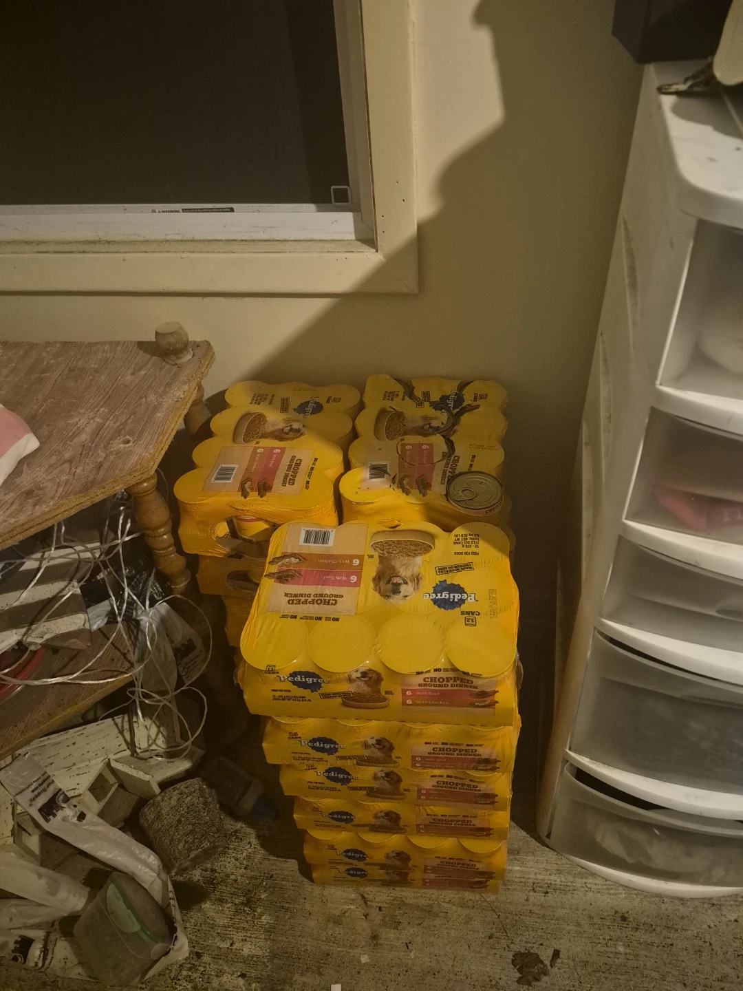 Pedigree Chopped Ground Dinner Dog Food 18 cases/31 loose cans