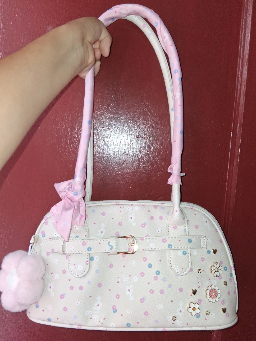 Under The Skye Shoulder Bag - White Floral - photo 3