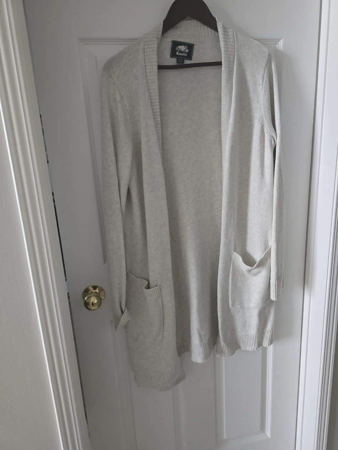 Roots Cardigan Sweater - Beige - Medium