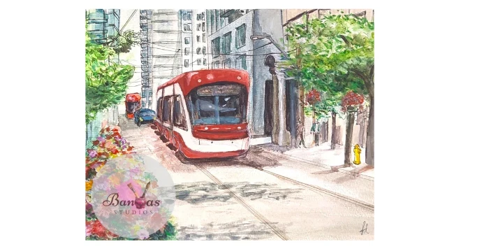 Toronto Collection | 4 Watercolor Paintings - photo 3