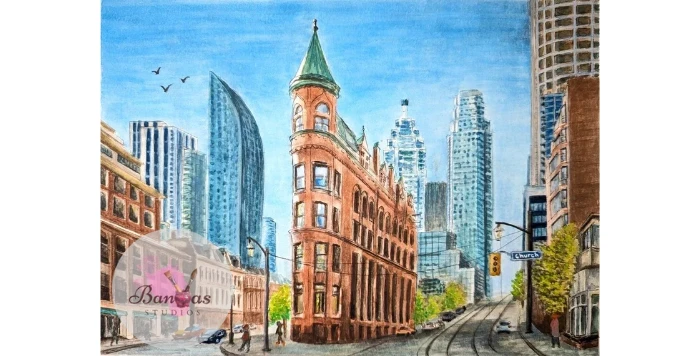 Toronto Collection | 4 Watercolor Paintings - photo 4