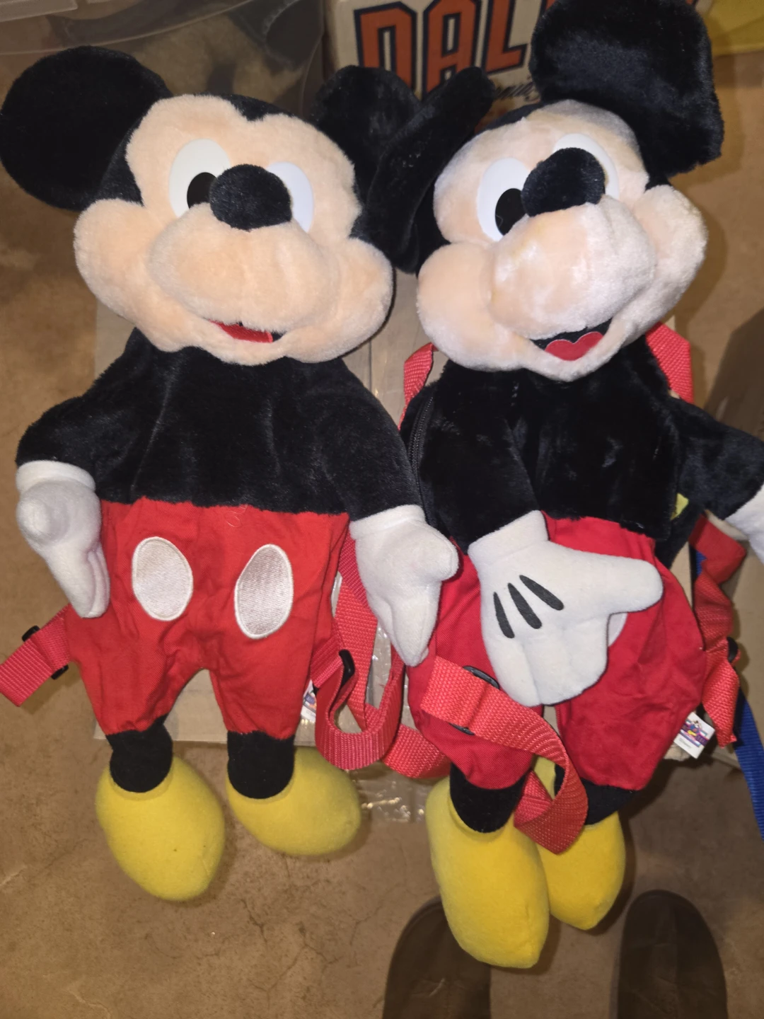 Mickey Mouse Plush Backpacks x 3