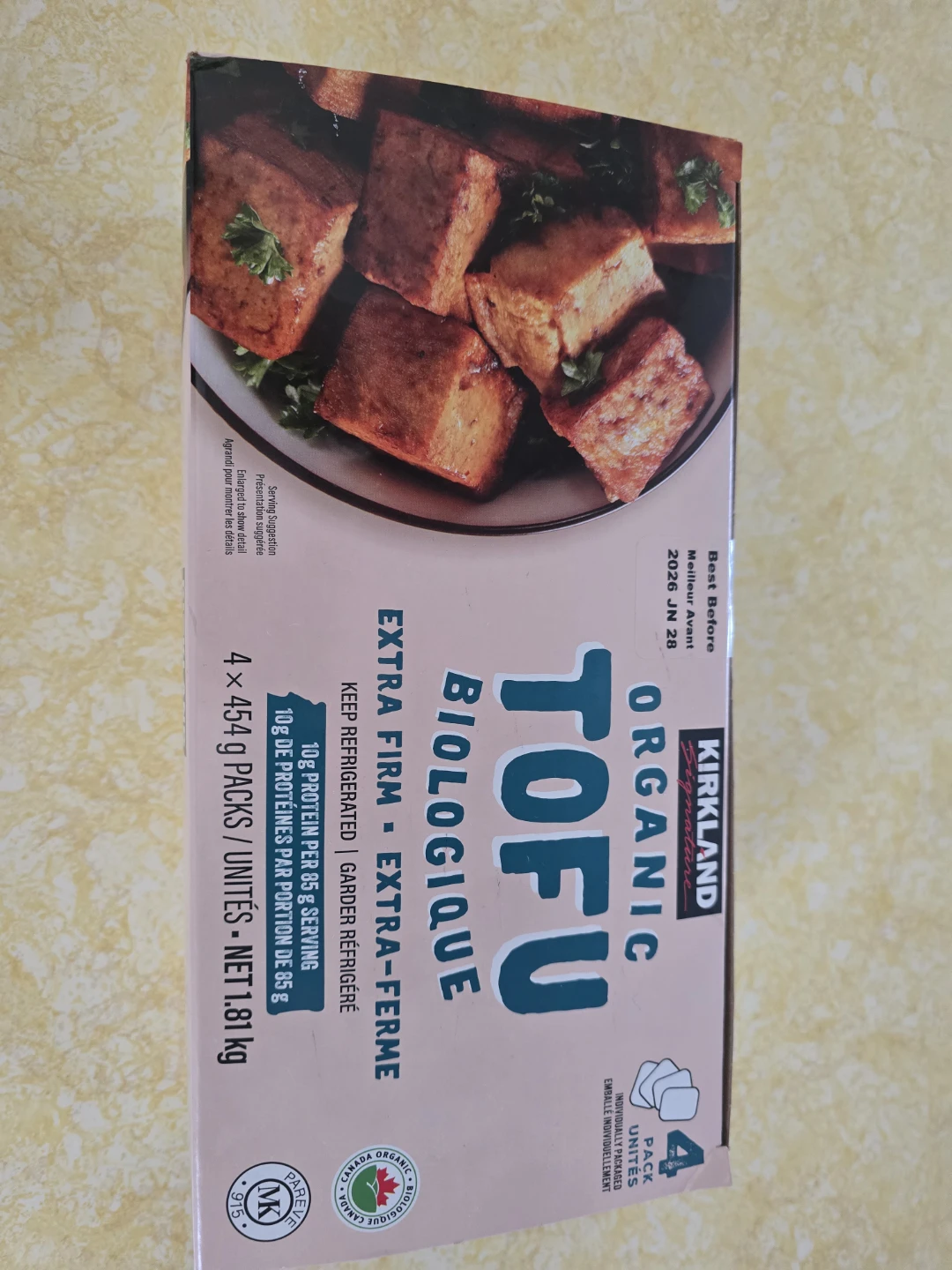 Kirkland Signature Organic Extra Firm Tofu - 4x 454g