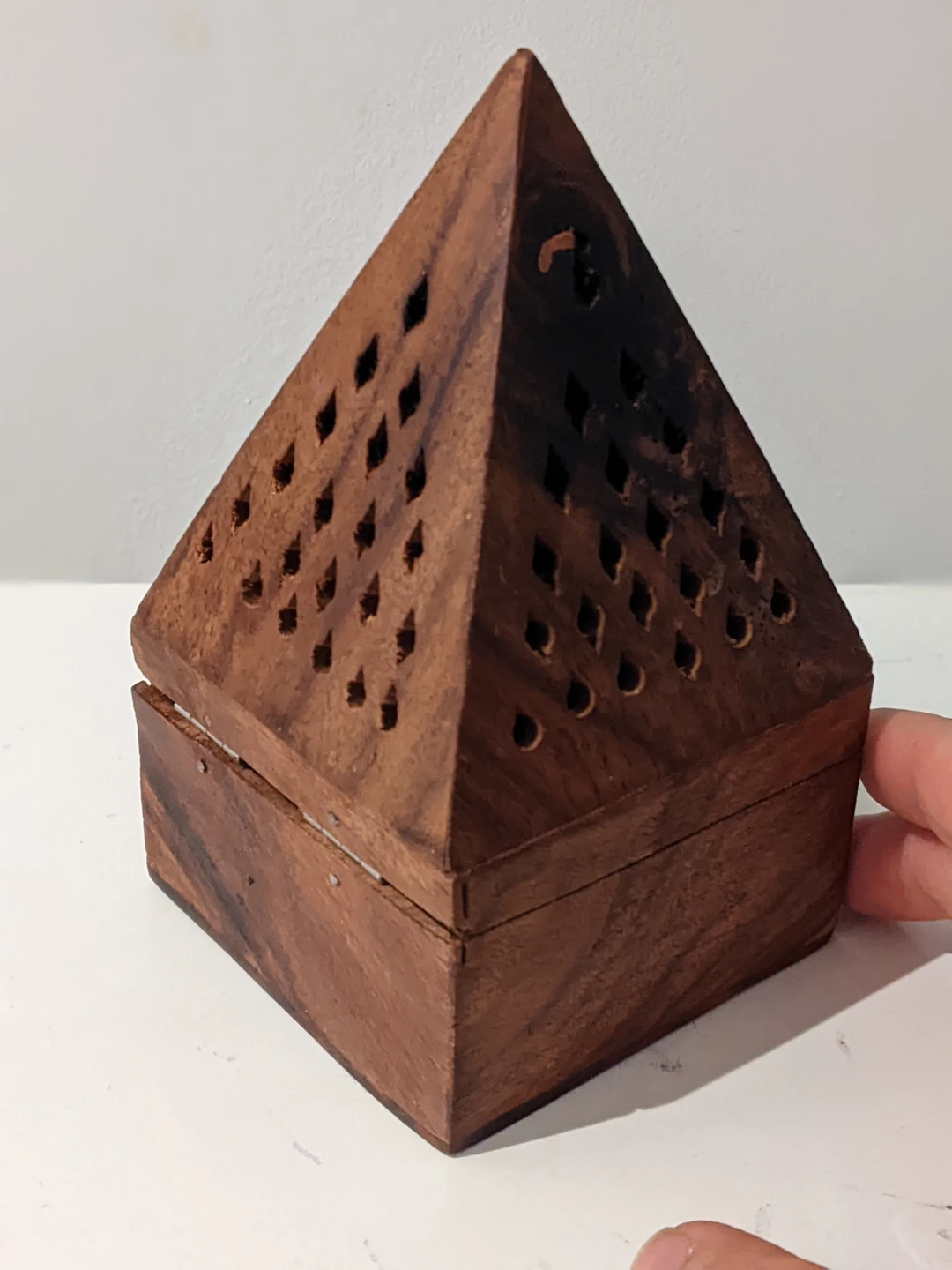 Wooden Pyramid Incense Burner Holder - photo 3