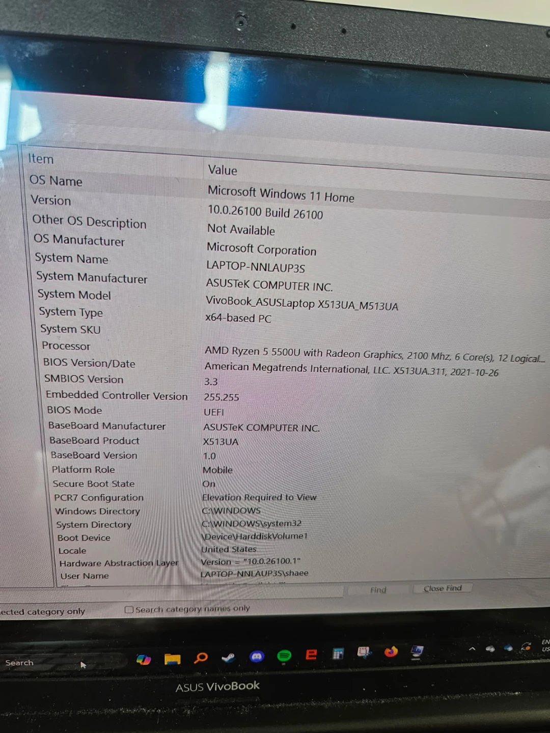 ASUS VivoBook Laptop X513UA AMD Ryzen 5 5500U