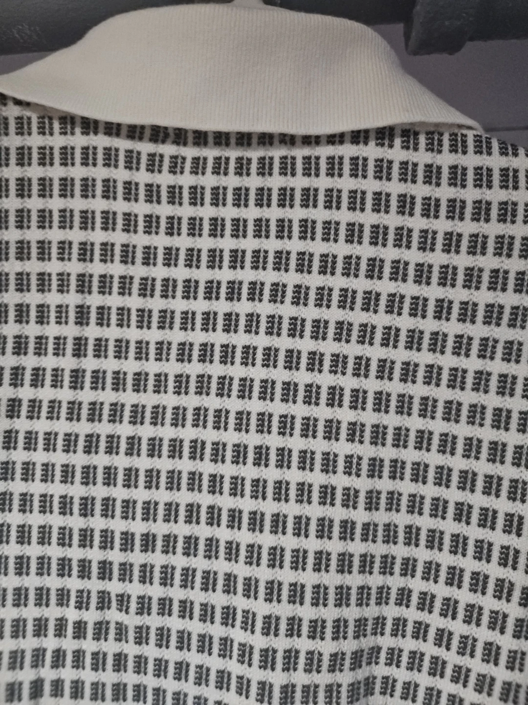 Madewell Men's Grid Knit Polo Shirt - Size Medium - photo 5