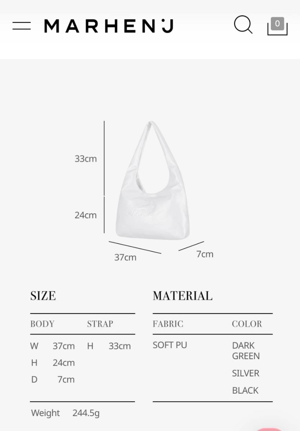 [NEW] MARHEN.J 마르헨제이 Milan bag - photo 4