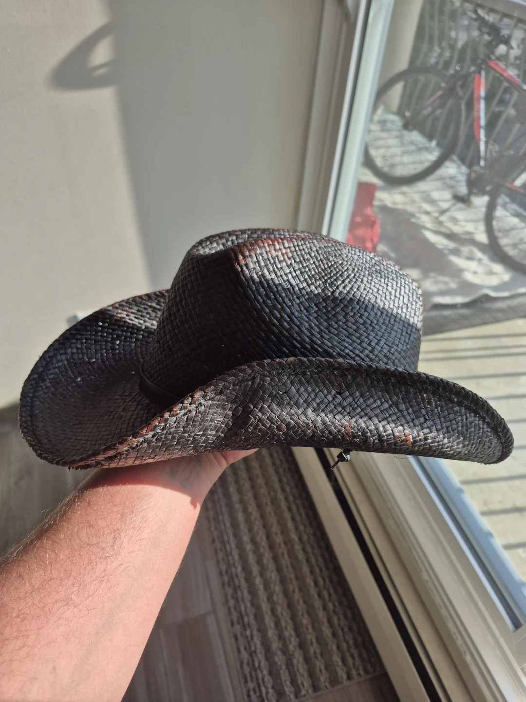 Black Straw Cowboy Hat - photo 2