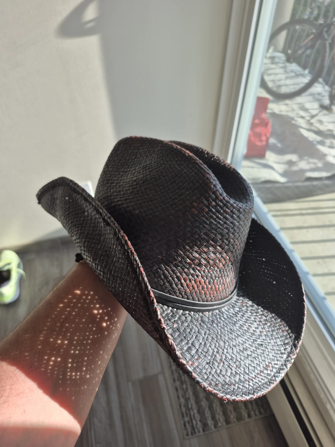 Black Straw Cowboy Hat - photo 3