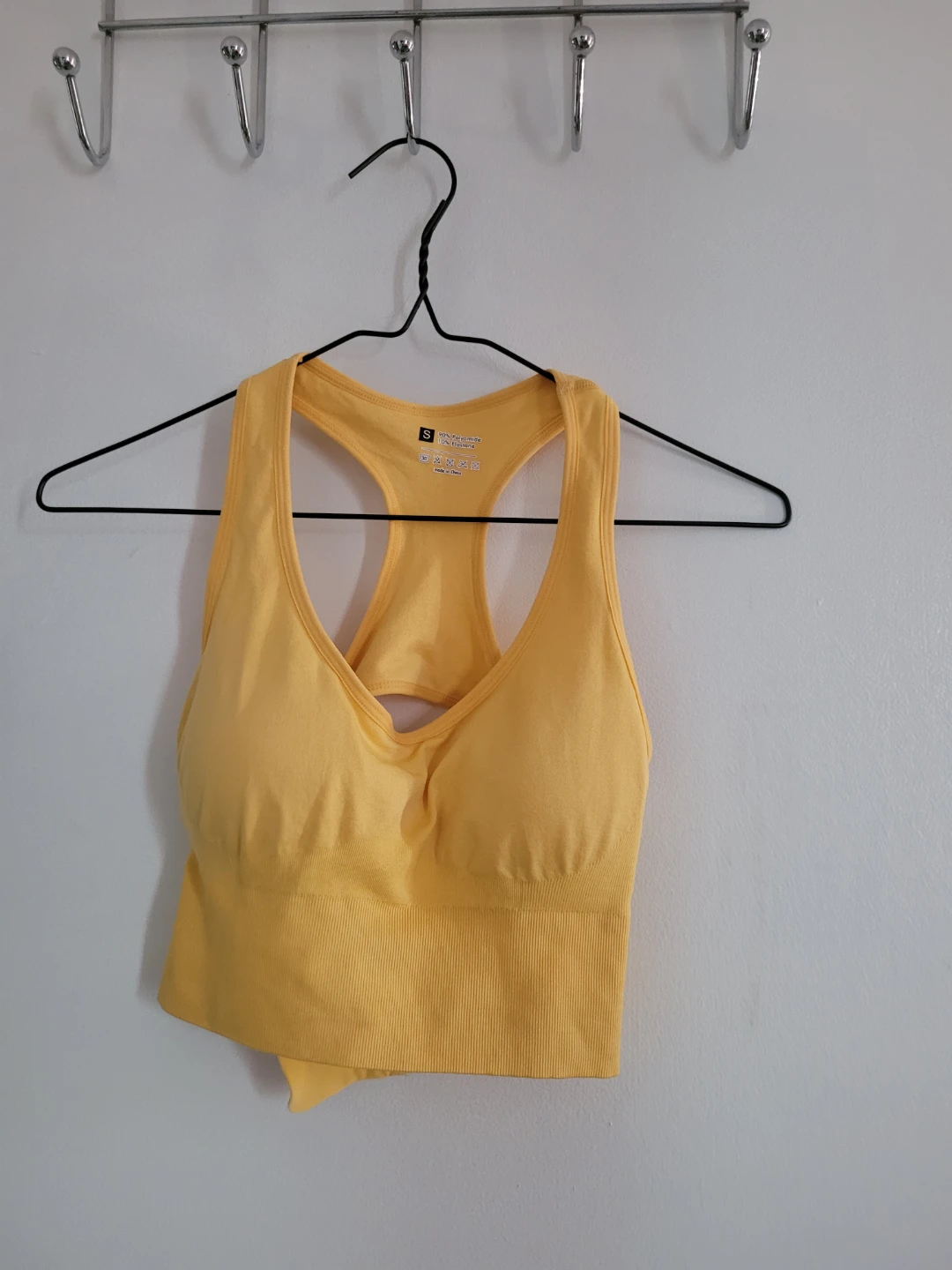 Yellow Sports Bra Tank Top - photo 2