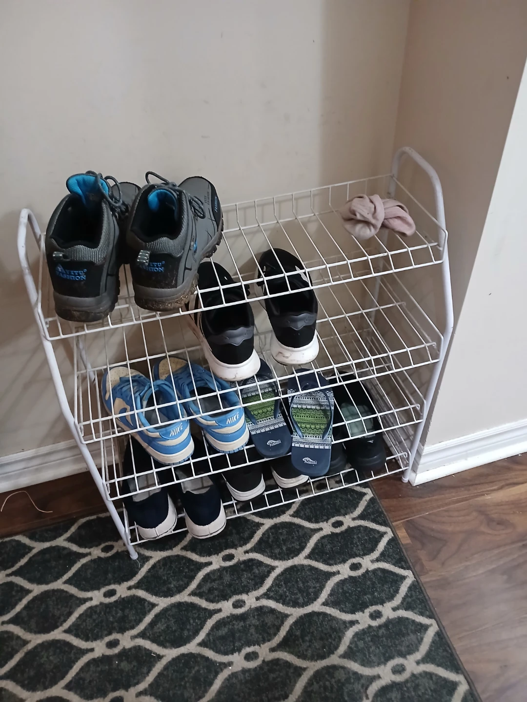 White 3-Tier Shoe Rack - photo 3