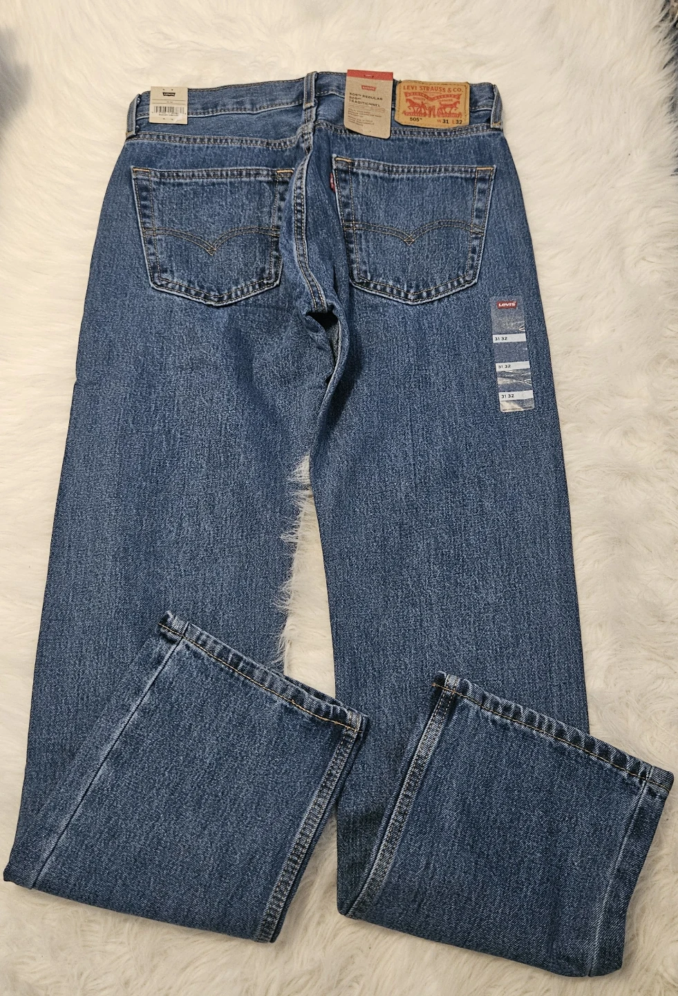 Levi's 505 Regular Fit Jeans Men's 31x32 - photo 3