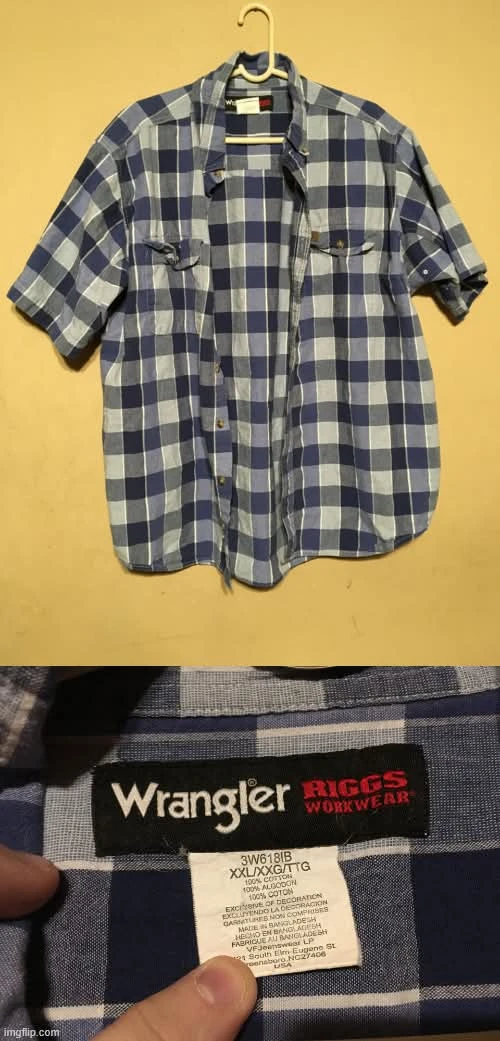 4x Mens Plaid Shirts Wrangler Arrow Beverly Hills Polo Club 2XL - photo 3