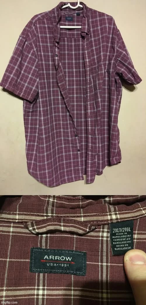 4x Mens Plaid Shirts Wrangler Arrow Beverly Hills Polo Club 2XL - photo 4