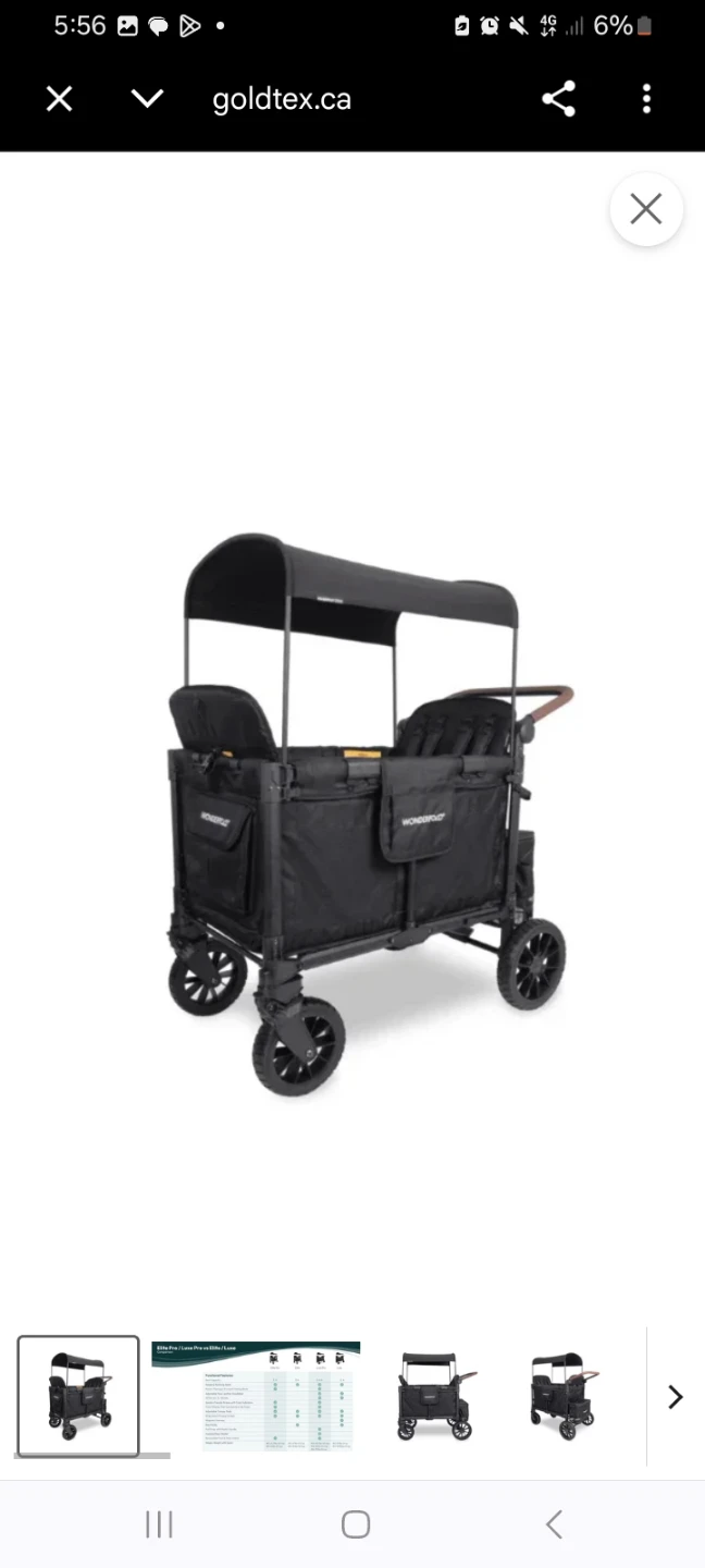 Wonderfold Wagon Stroller - Black