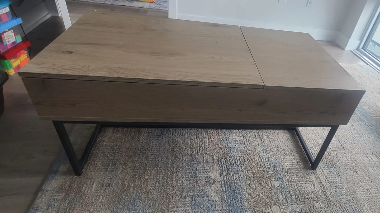Lift Top Coffee Table - Wood Finish - photo 4