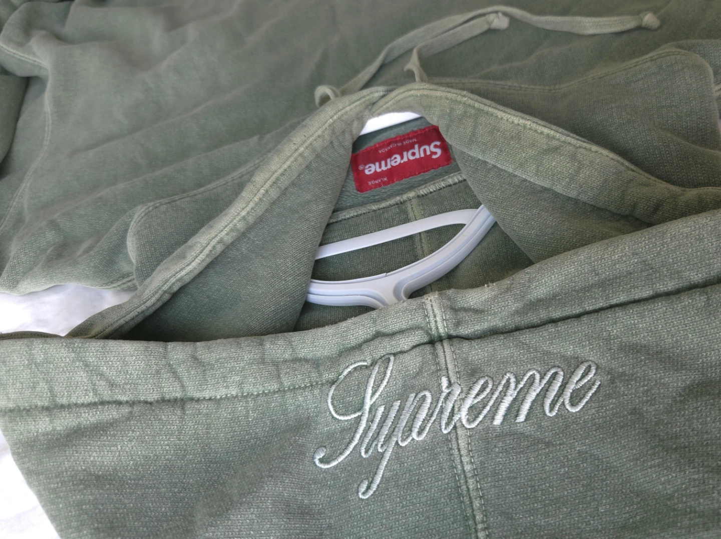 Supreme Overdyed Hooded Sweatshirt SS15 - photo 4