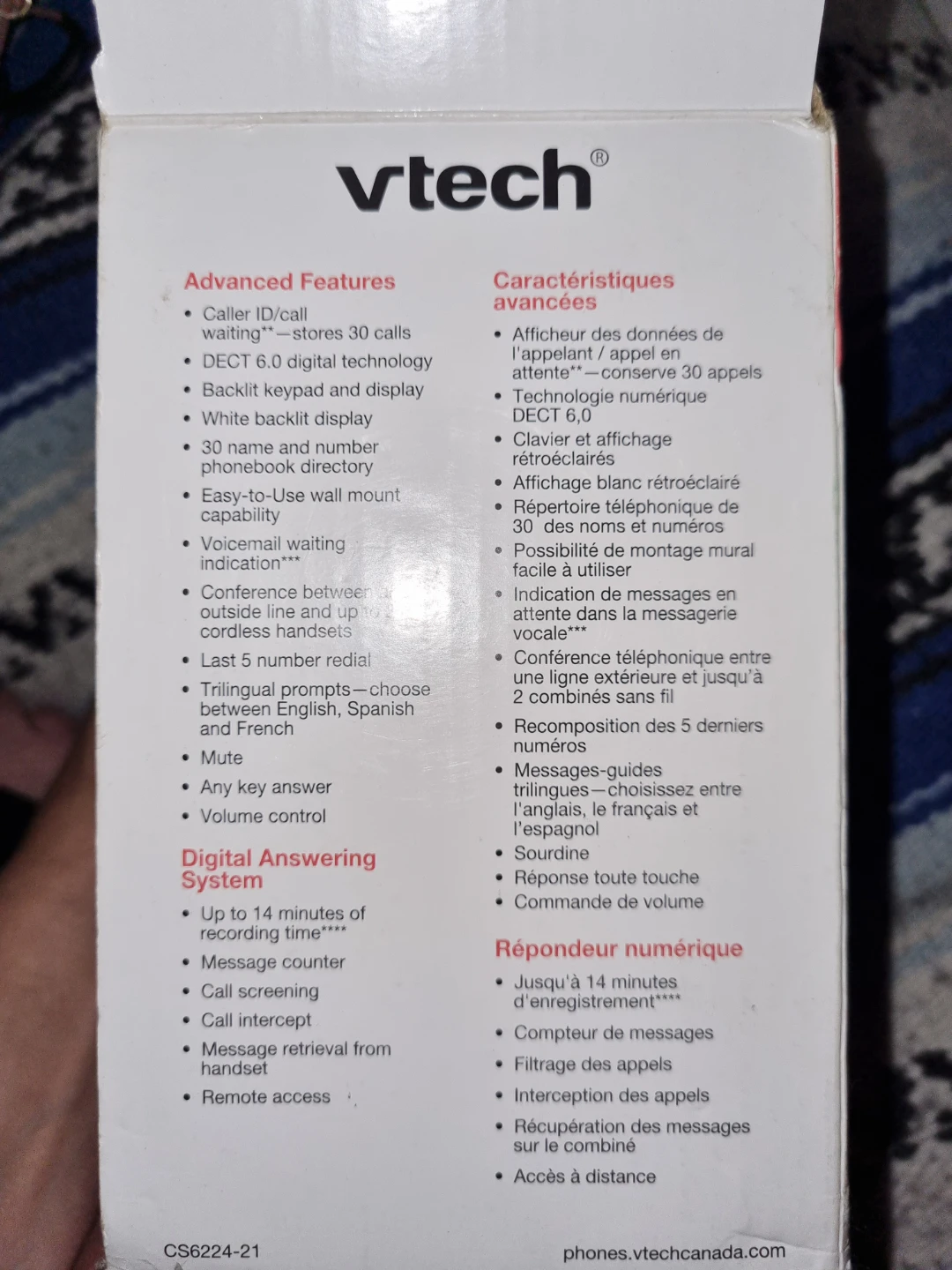 VTech Cordless Answering System with Caller ID - photo 4