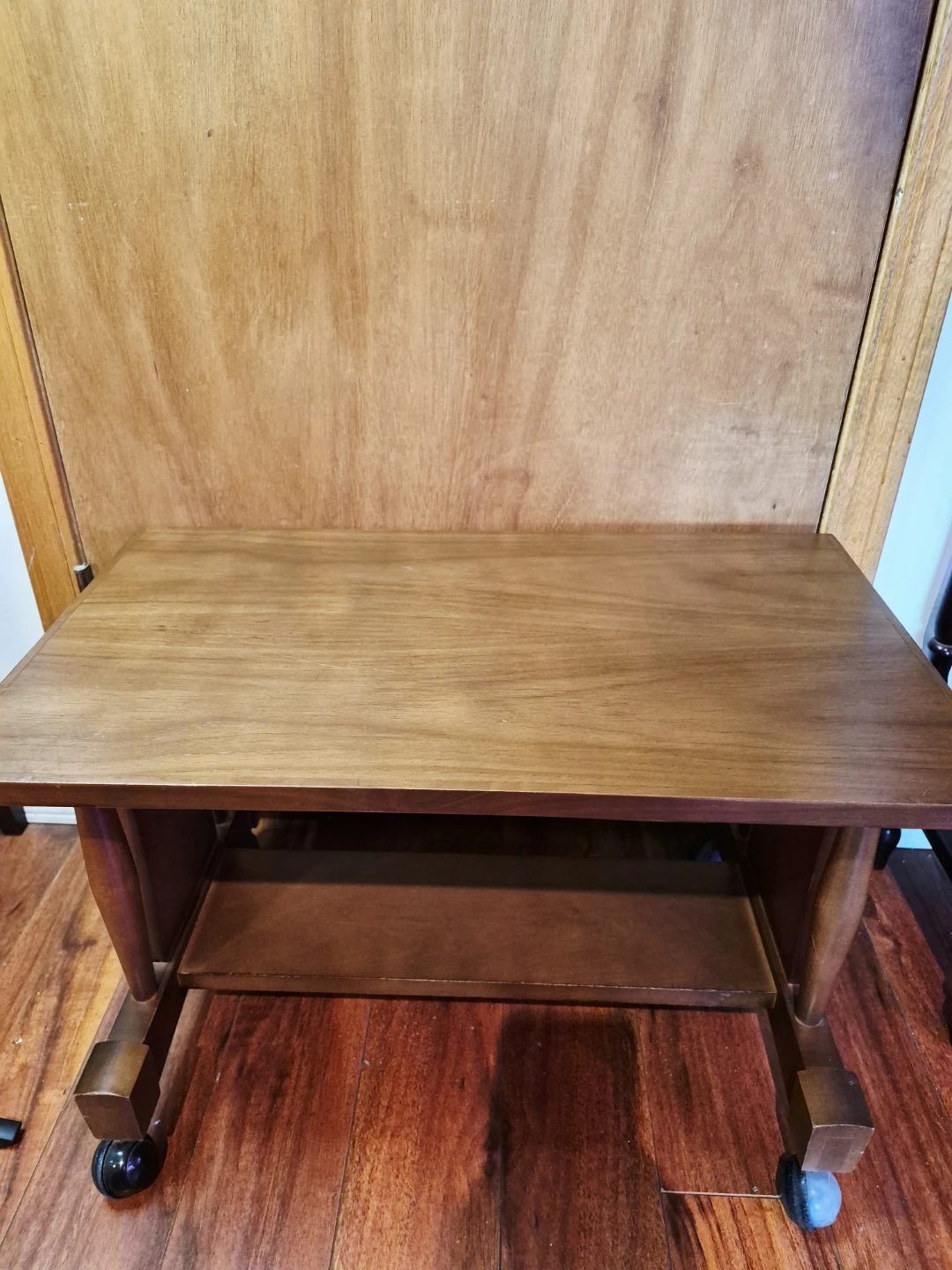 Vintage Rolling Wood Table - photo 2